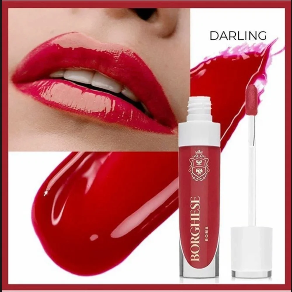 Borghese Shine Infusion Lip Gloss in Darling Red